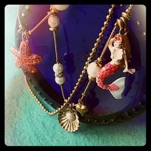 Betsey Mermaid layered shell necklace